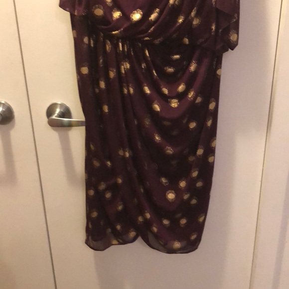 ADRIANNA PAPELL one shouldered asymmetric dress - Picture 2 of 5